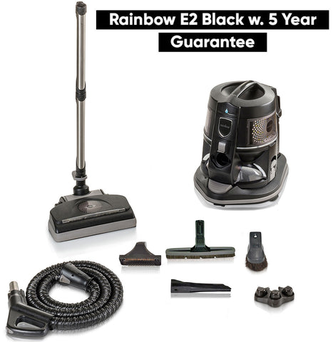 Rainbow E2 Black Model Type 12 - 2 Speed Motor with 5 Year Warranty (Renewed)