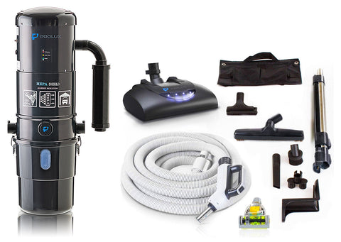 Prolux PLCCV12K Complete Central Vacuum Unit System with Prolux Electric Hose Power Nozzle Kit and 25 Year Warranty